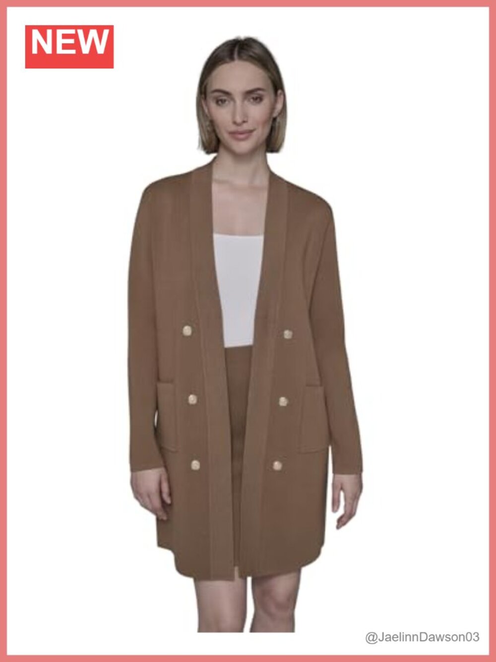 Long Sleeve Button Cardigan Sweater with Pockets Essential Layer